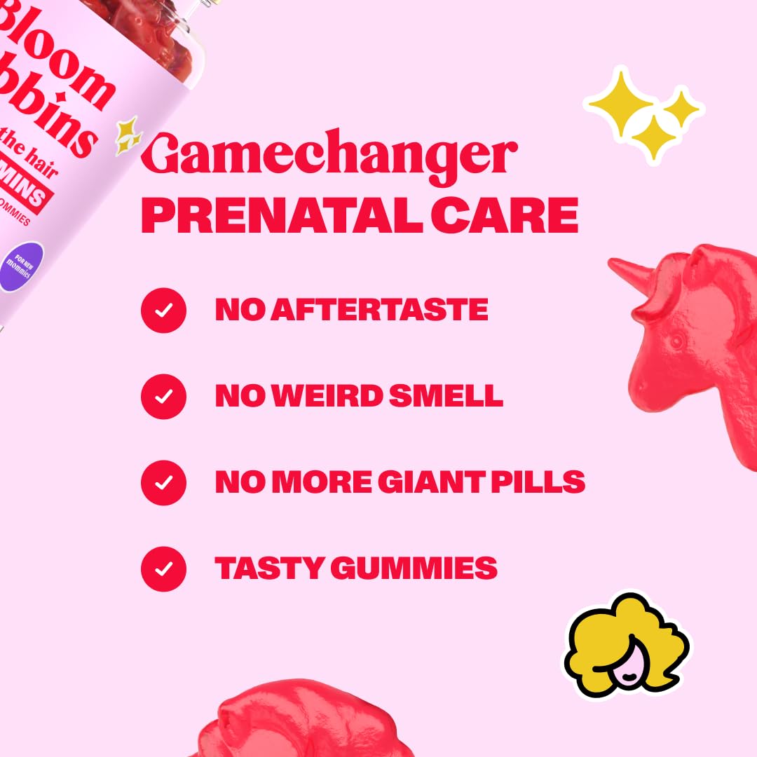Gomitas Bloom Robbins para cuidado prenatal