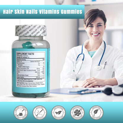 Gomitas para Cabello y Piel Wins Town con vitaminas y colágeno