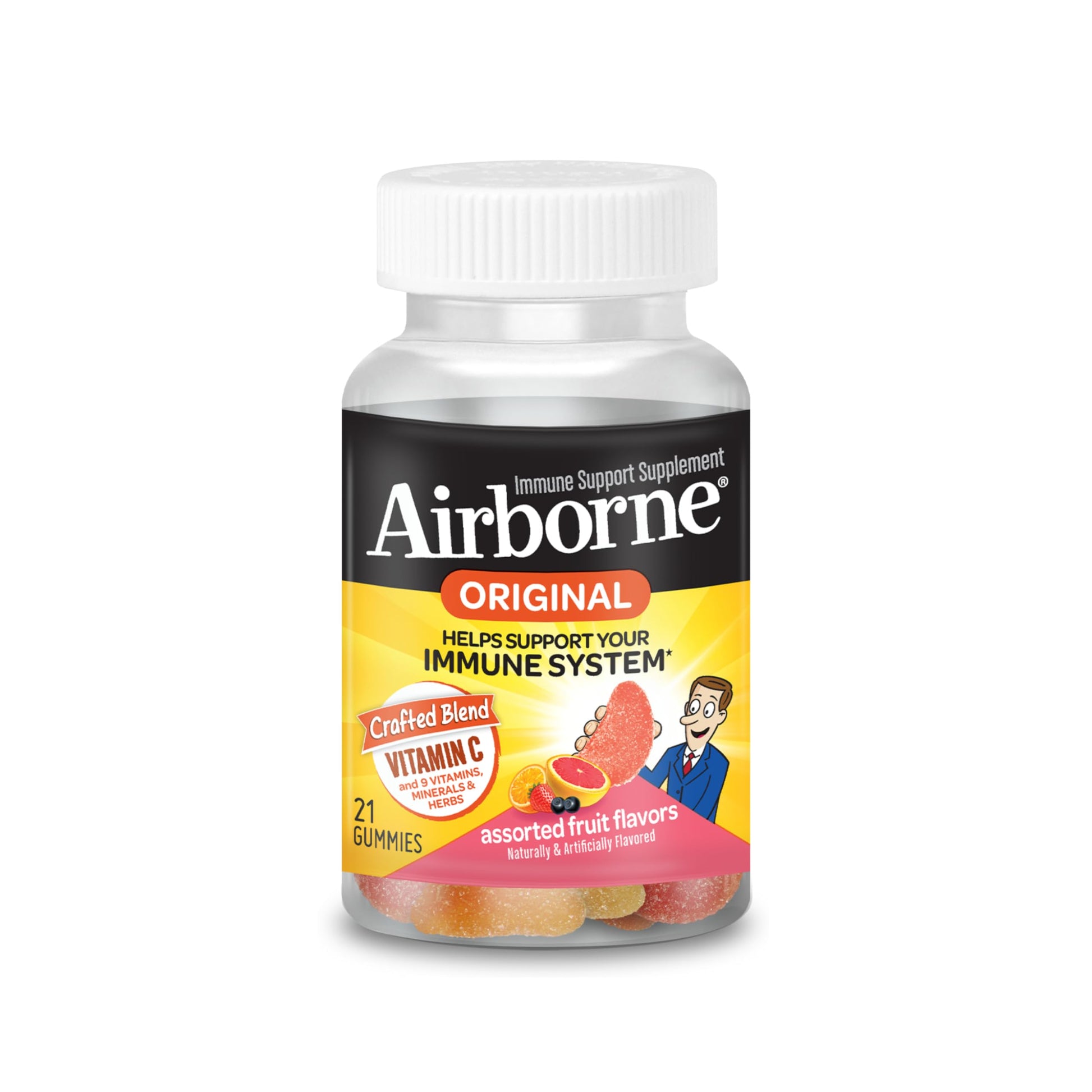 Gomitas chewables Airborne con vitaminas y minerales