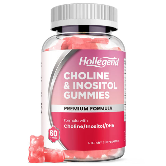 Gomitas colina inositol DHA HOLLEGEND veganas sabor fresa