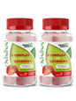 Gomitas de complejo B con vitamina C sabor fresa en frasco Health Supplied