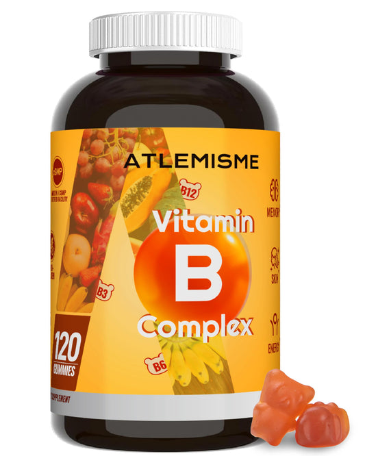 Gomitas complejo vitamina b atlemisme sabor manzana paquete 120