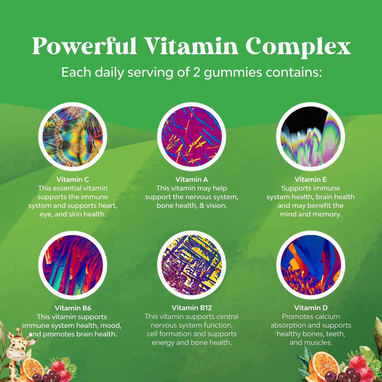 gomitas multivitamínicas con complejo de vitaminas
