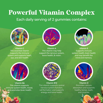 gomitas multivitamínicas con complejo de vitaminas