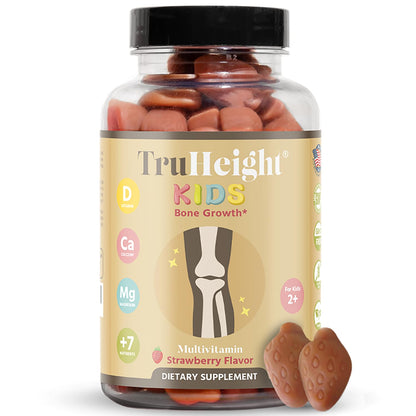 Botella de gomitas TruHeight para el crecimiento óseo infantil