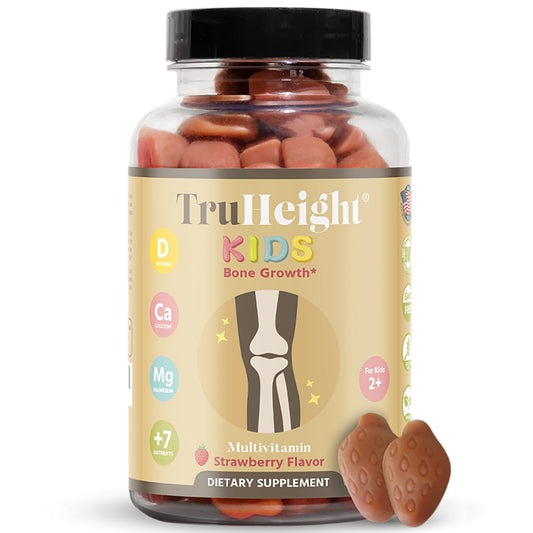 Botella de gomitas TruHeight para el crecimiento óseo infantil