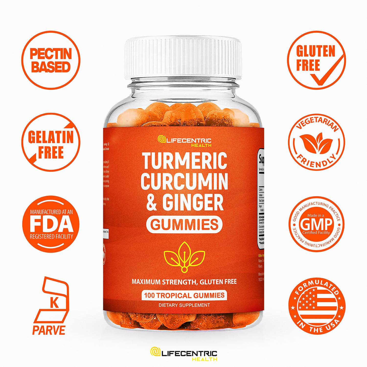Gomitas cúrcuma sabor tropical para salud digestiva y piel