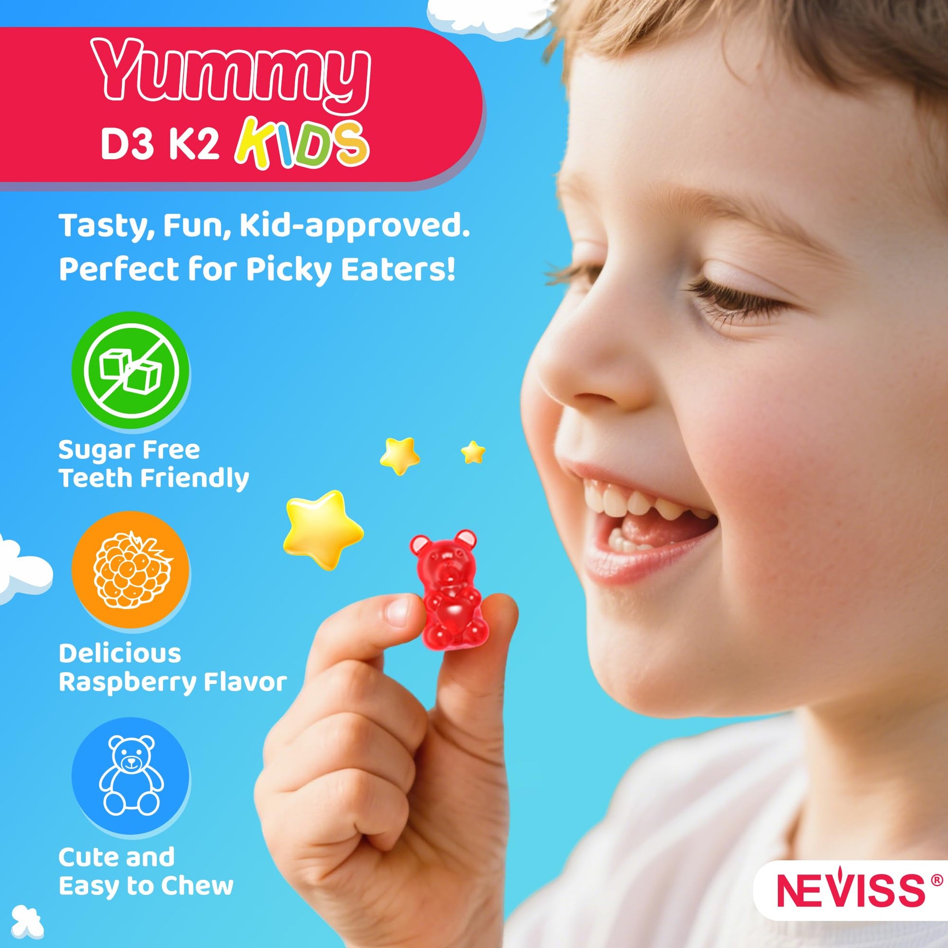 Gomitas D3 K2 para concentración y sistema inmune