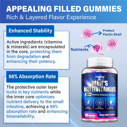 Gomitas energizantes y fortalecedoras de sistema inmune para hombres