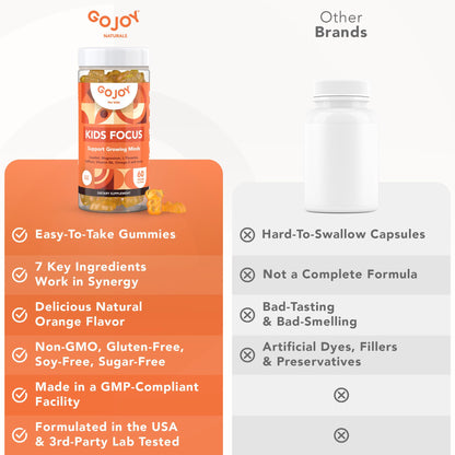 Gomitas enfoque niños en mano GOJOY NATURALS