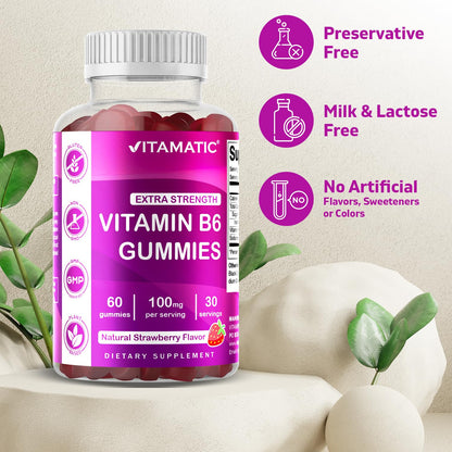 Gomitas sabor fresa Vitamatic para sistema nervioso y metabolismo