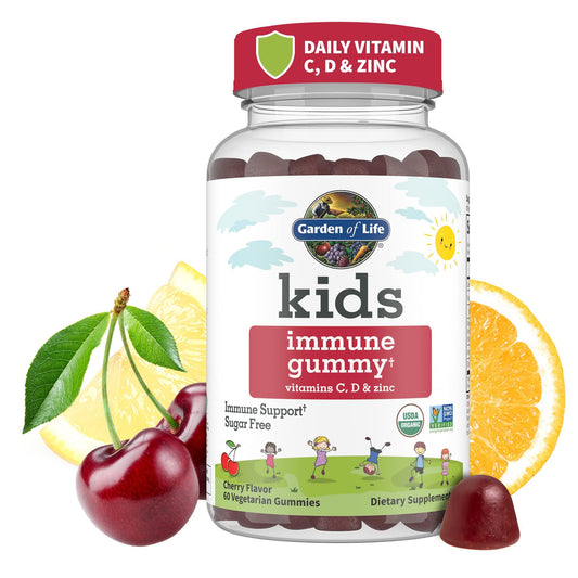 Gomitas Garden of Life para niños sabor cereza apoyo inmunológico
