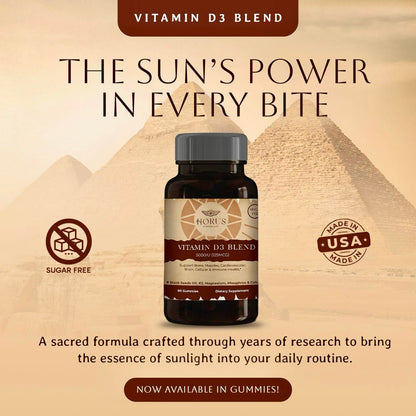 Gomitas Horus Apothecary vitamina D3 5000 IU y aceite semilla negra
