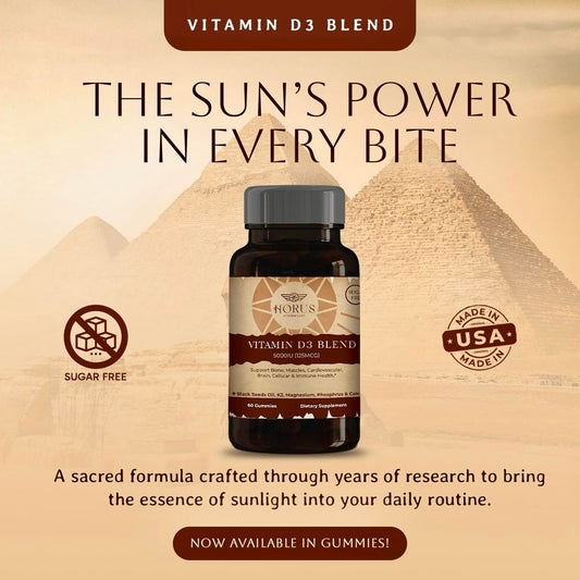 Gomitas Horus Apothecary vitamina D3 5000 IU y aceite semilla negra
