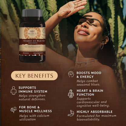 Gomitas sin azúcar Horus Apothecary vitamina D3 con ingredientes