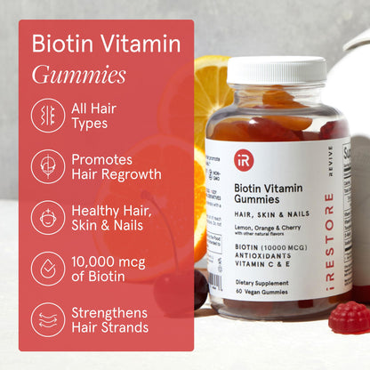 Gomitas iRestore vitaminas para cabello crecimiento y grosor