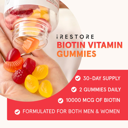 Gomitas iRestore vitaminas para crecimiento y salud del cabello