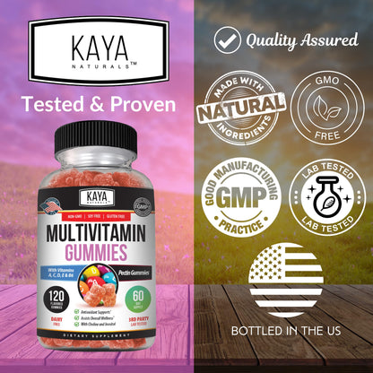 Cualidades de las gomitas Kaya Naturals: libres de GMO y gluten
