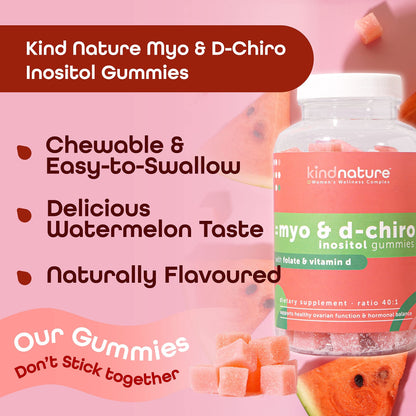 Gomitas kindnature Myo-Inositol y potasio para bienestar integral