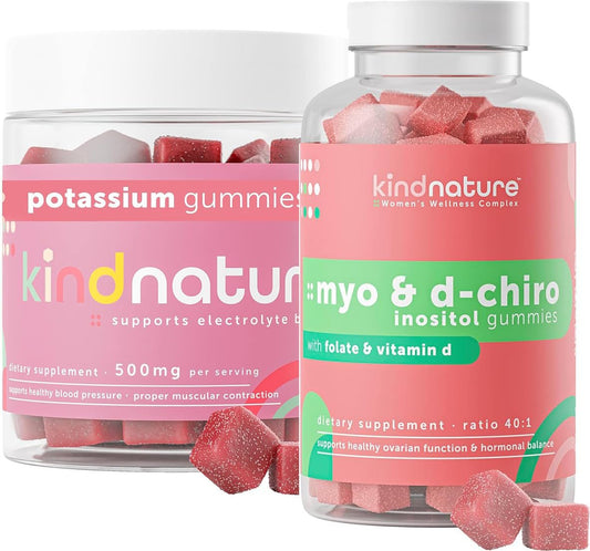 Gomitas kindnature Myo-Inositol y Potasio para salud hormonal