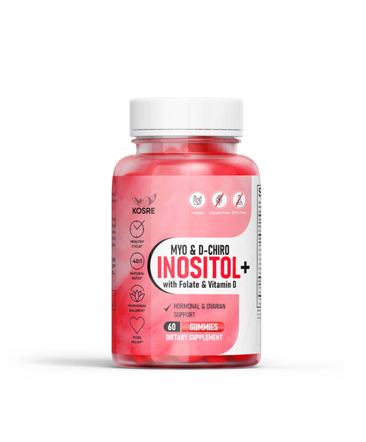 Gomitas KOSRE Myo-Inositol D-Chiro Inositol 40 1 con vitaminas
