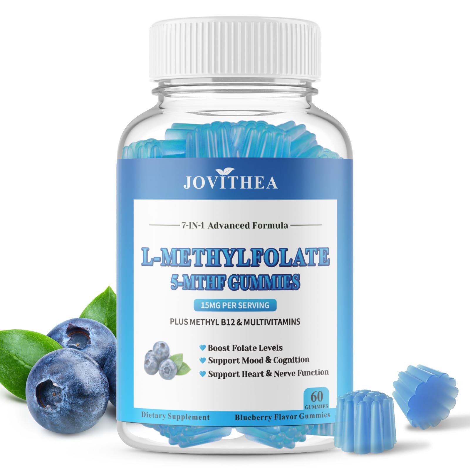 Gomitas L-Metilfolato JOVITHEA con vitaminas B para cognición