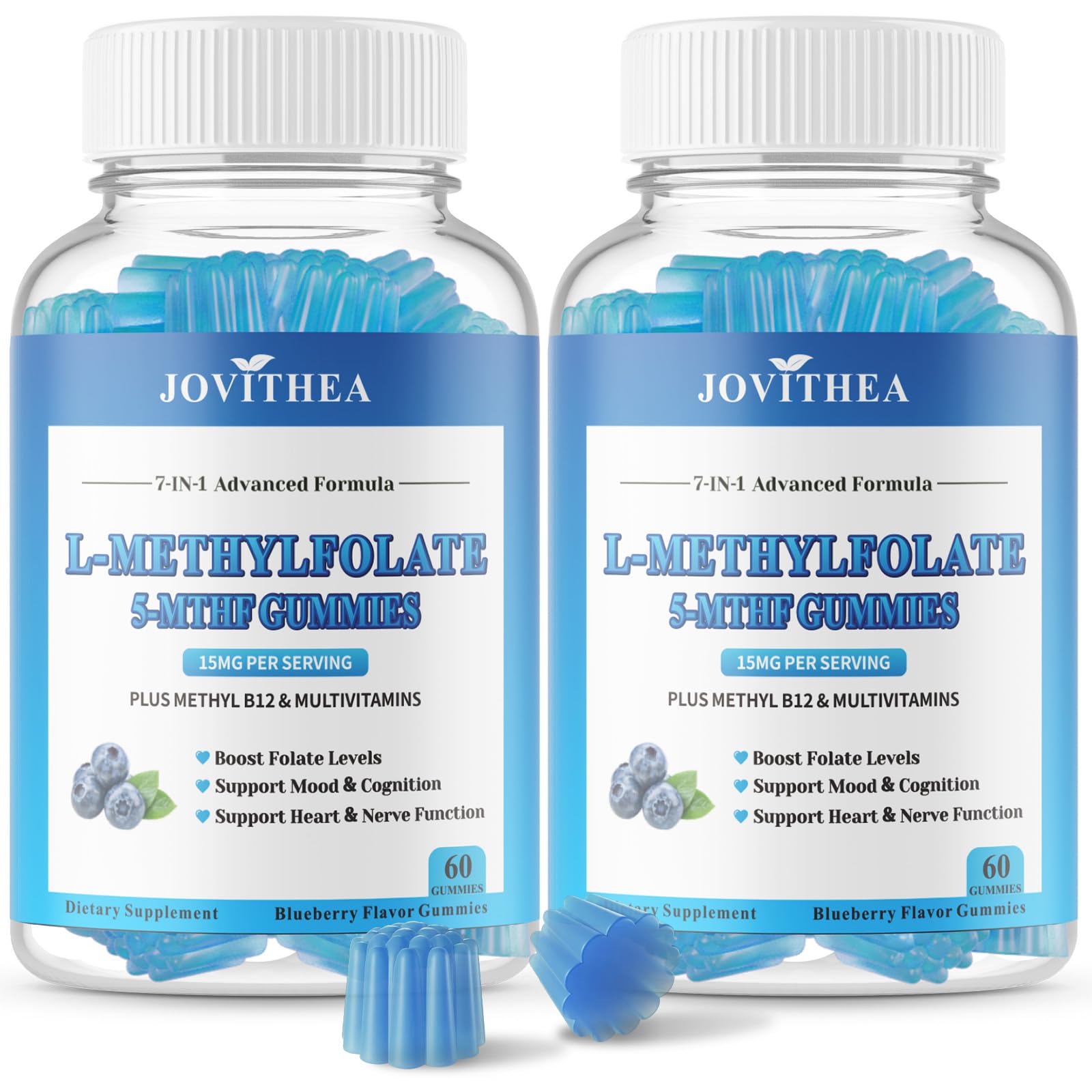 Gomitas L-Metilfolato Metil B12 Apoyo Cerebral JOVITHEA 120 unidades