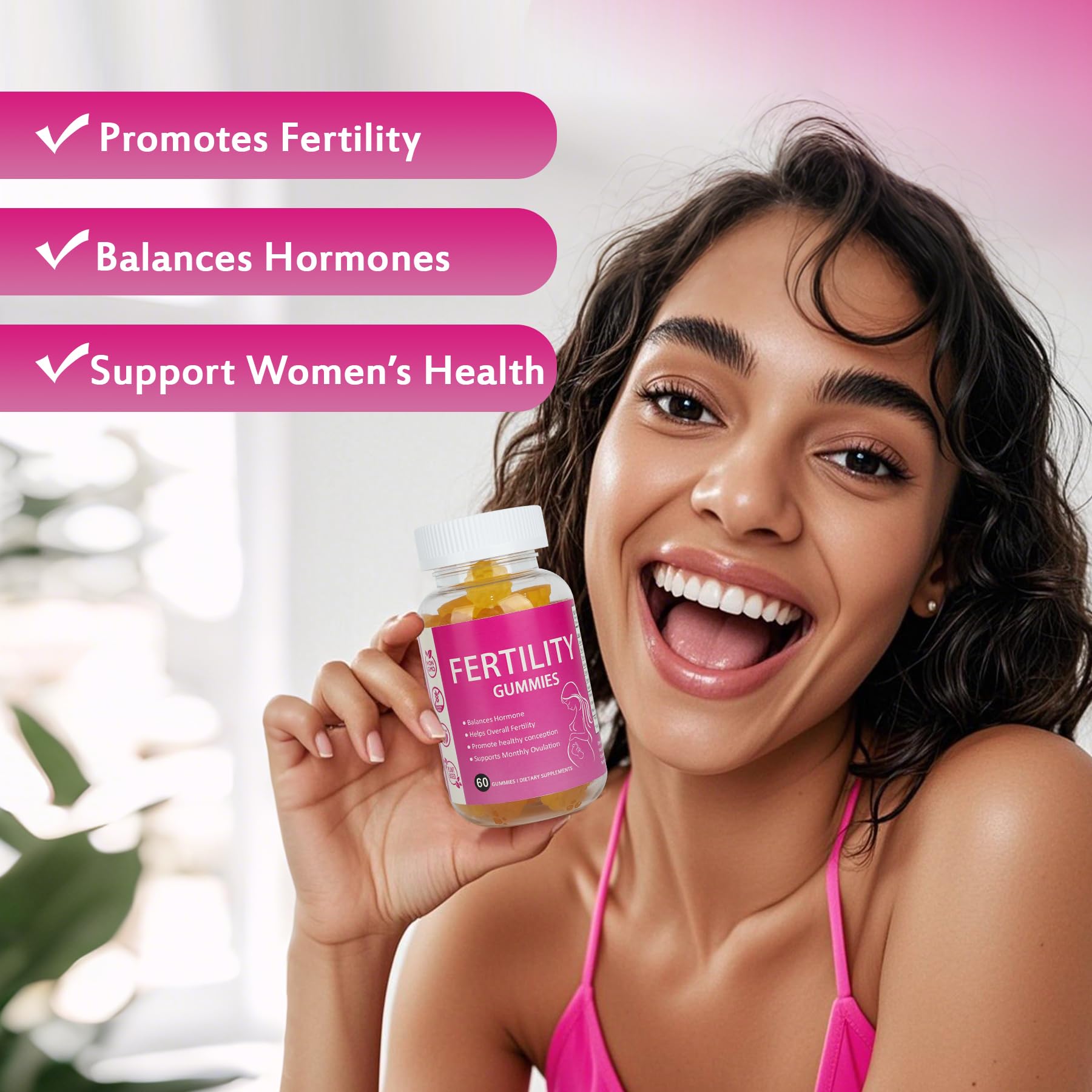 Gomitas Laicuherb soporte fertilidad hormonal para mujeres
