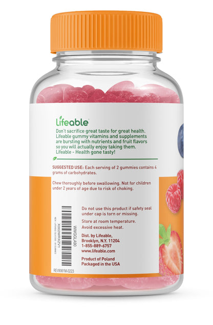 Gomitas Lifeable hierro vitamina c sabor natural