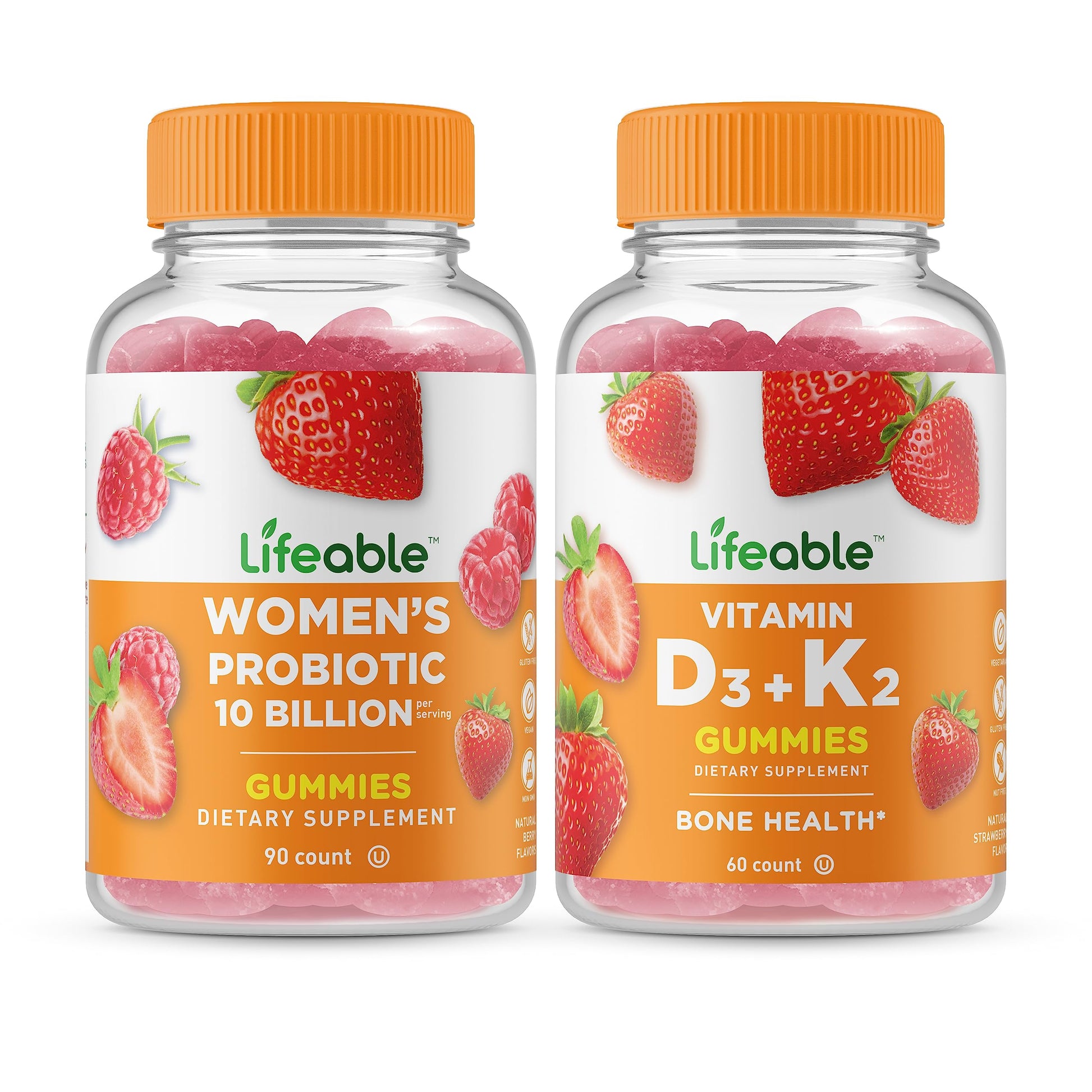 Gomitas Lifeable probiótico 10 mil millones vitaminas D3 K2