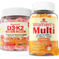 Gomitas LILICARE sin azúcar vitamina d3 k2 para mujeres