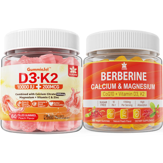 Gomitas LILICARE vitamina d3 k2 calcio magnesio suplemento