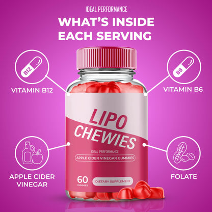Gomitas Lipo Chewies con fórmula avanzada para salud y apoyo
