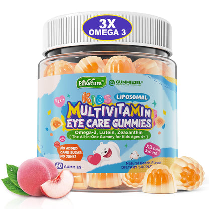 Gomitas liposomales con omega 3 y vitaminas para niños.