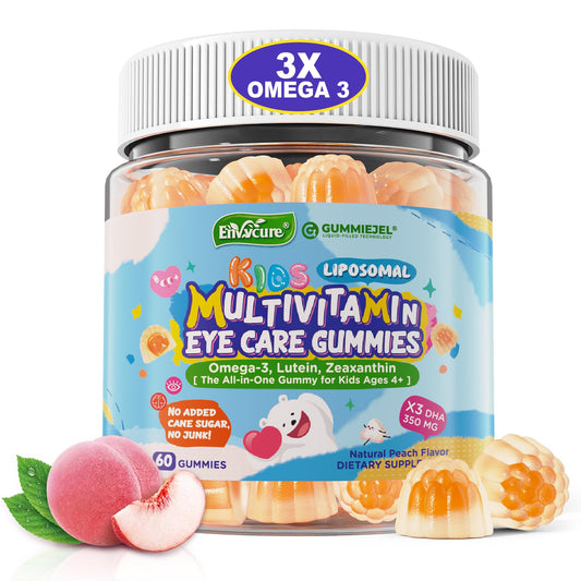 Gomitas liposomales con omega 3 y vitaminas para niños.
