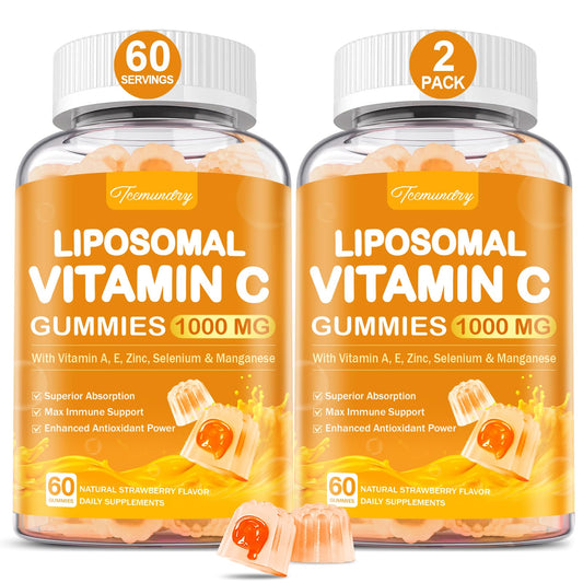 Gomitas liposomales vitamina c Tcemundry 1000mg paquete