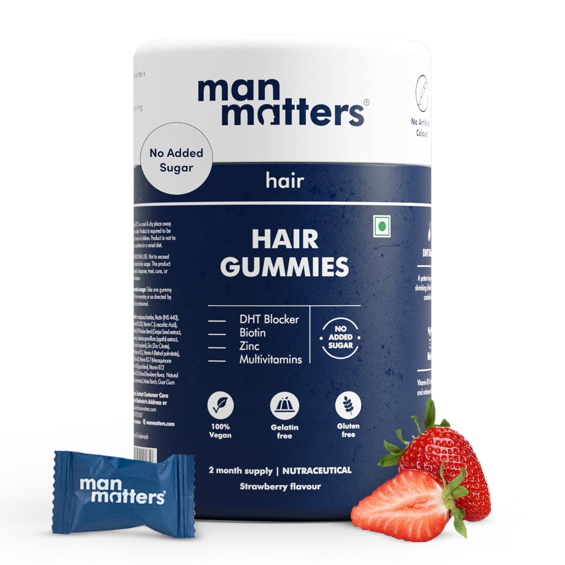 Gomitas Man Matters Biotina cabello saludable 60 piezas