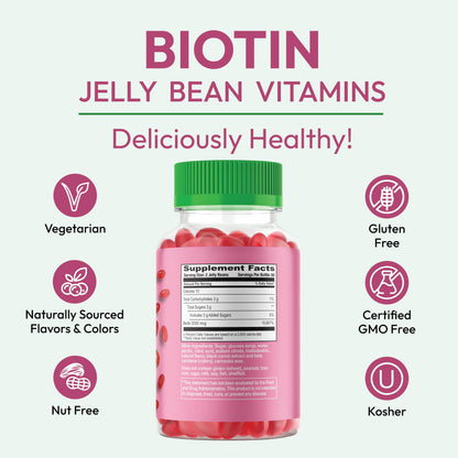 Gomitas masticables biotina fuerza extra Human Beanz para uñas