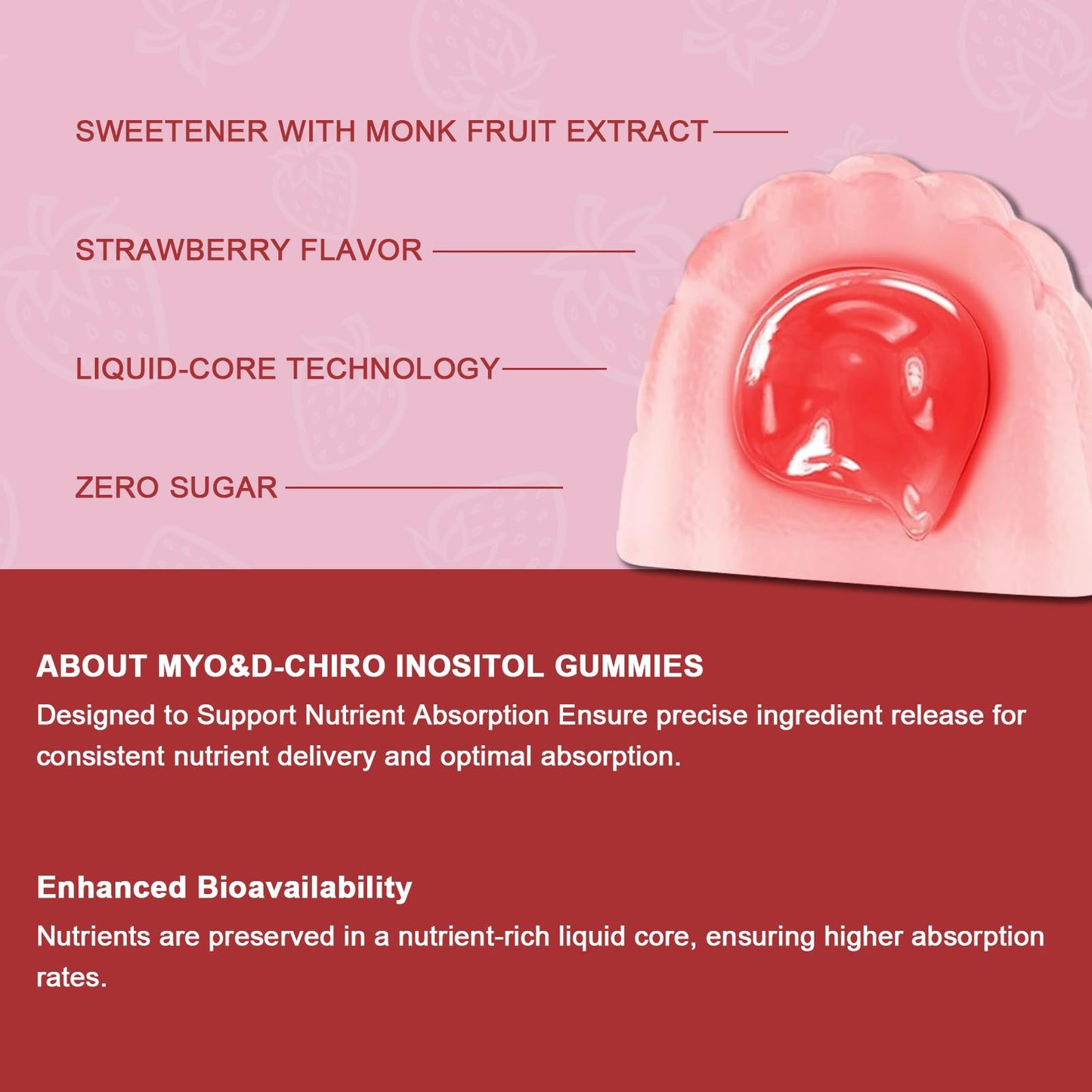 Gomitas masticables inositol con vitamina D3 y magnesio