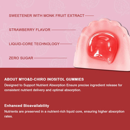 Gomitas masticables inositol con vitamina D3 y magnesio