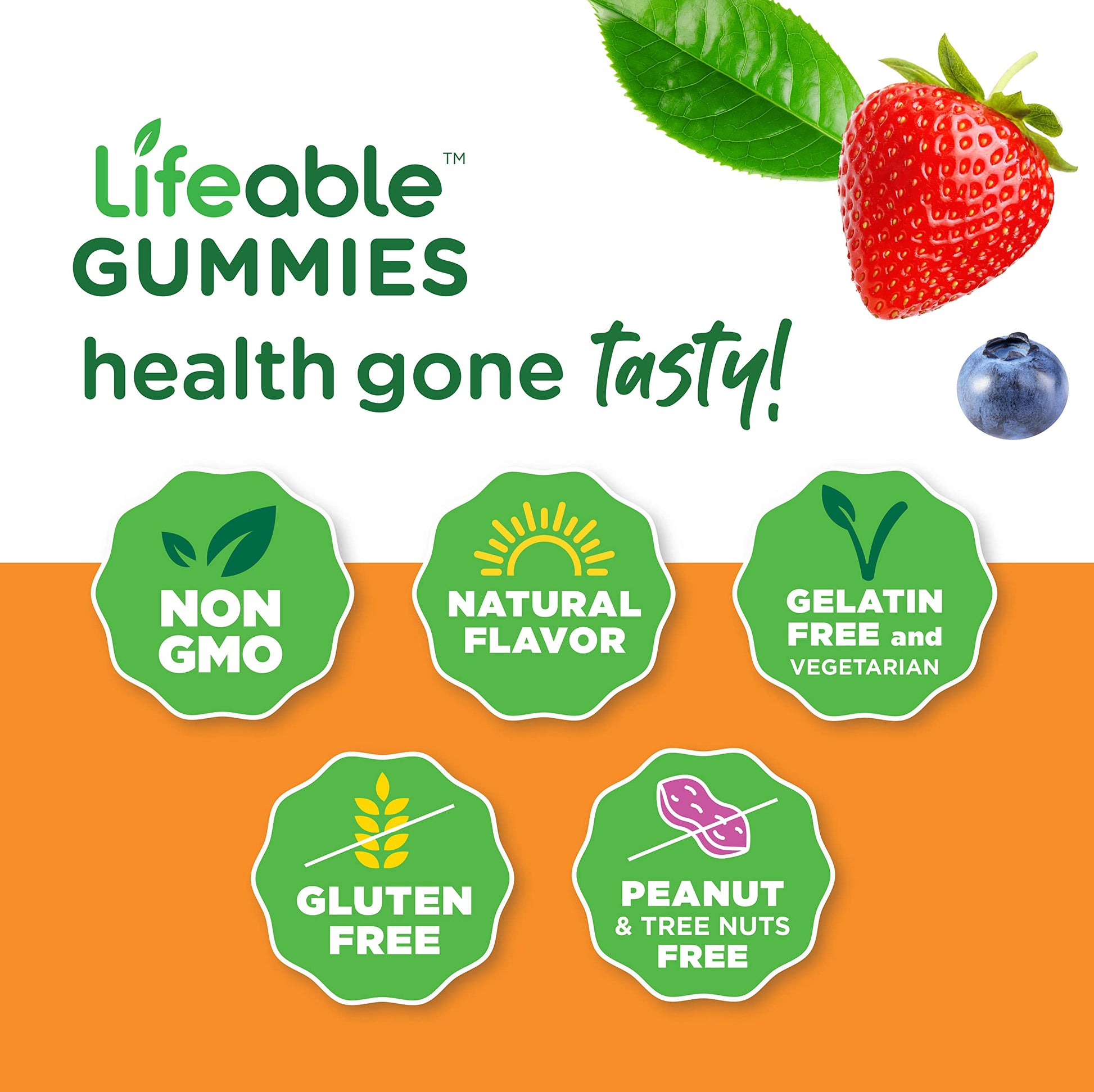 Gomitas masticables Lifeable vitamina d y zinc para salud niños y adultos