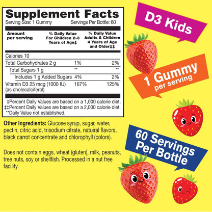 Gomitas masticables para niños WellYeah vitaminas D3