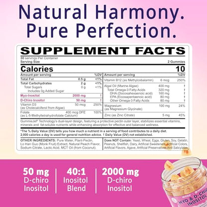 Gomitas masticables Omega 3 y inositol sin azucar