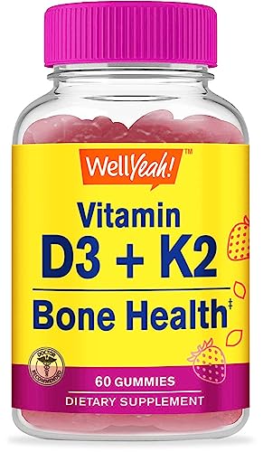 Gomitas masticables vitamina D3 y K2 sin gluten y veganas