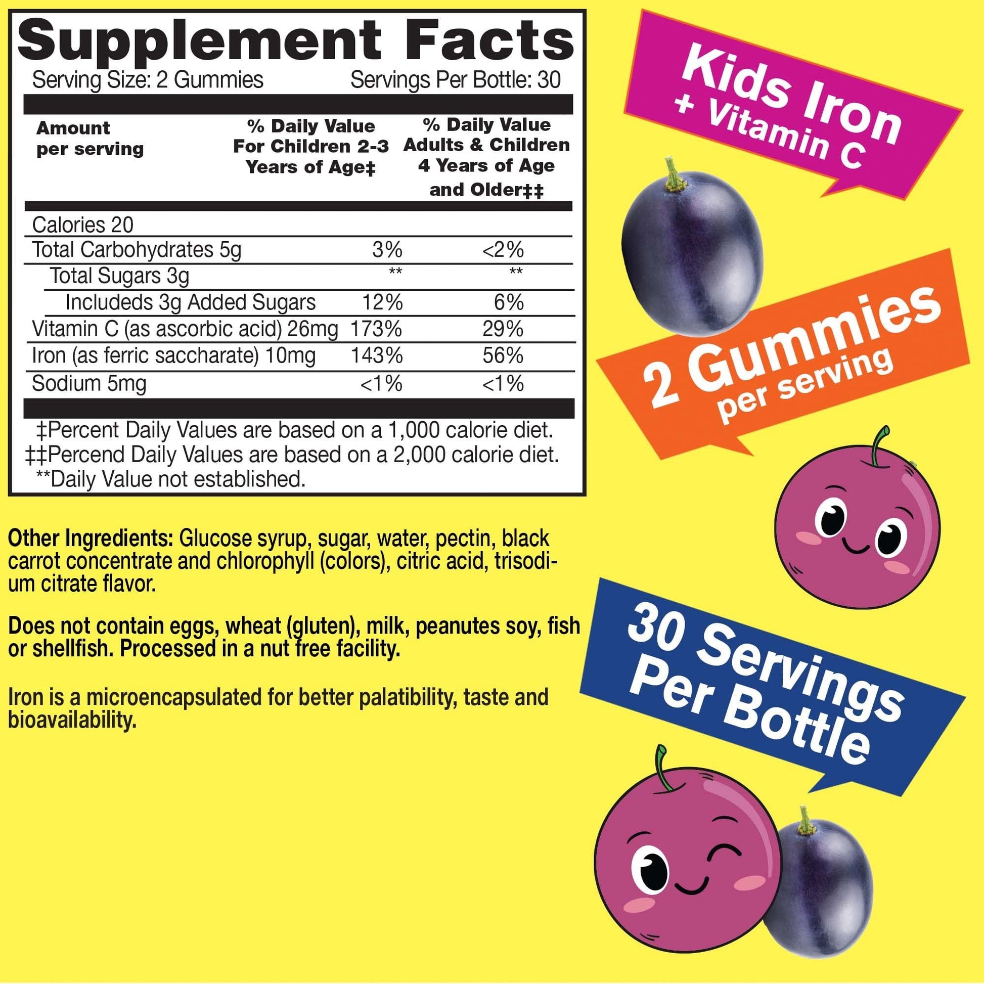 Gomitas masticables vitamina WellYeah para niños saludables