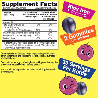 Gomitas masticables vitamina WellYeah para niños saludables