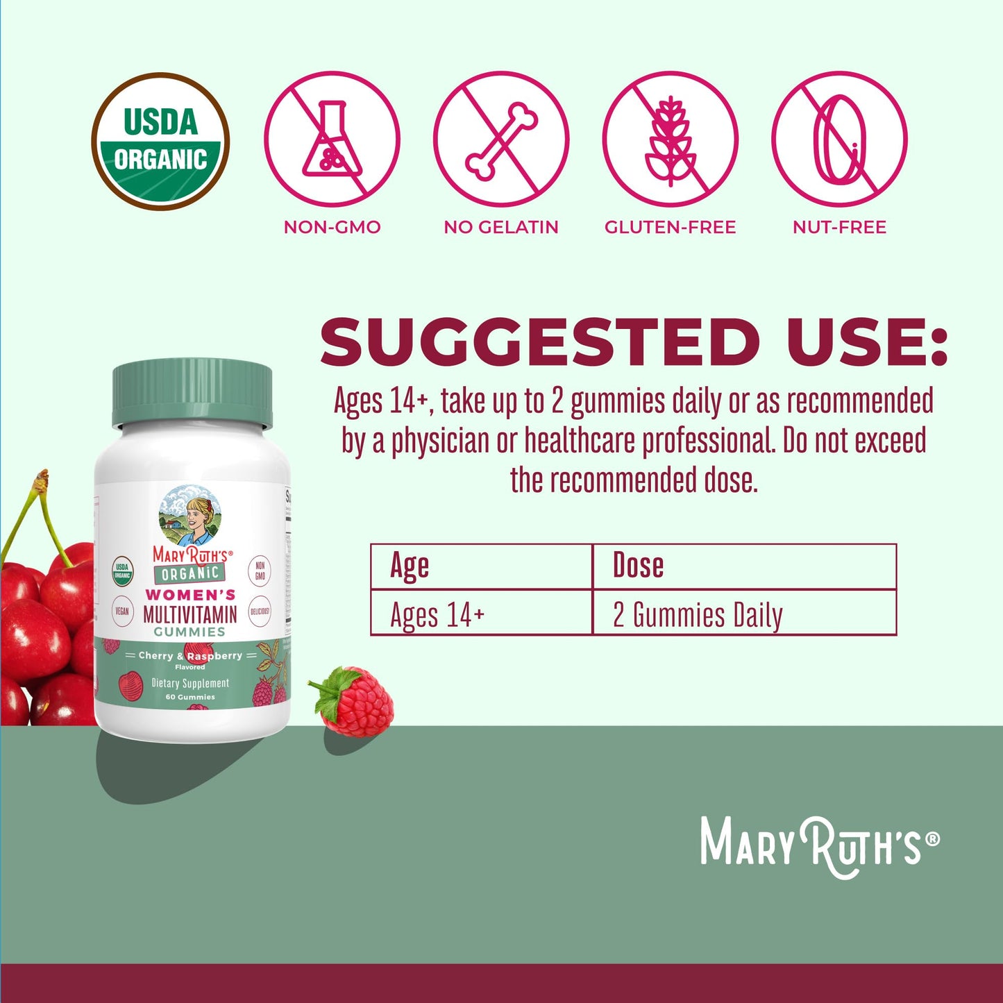 Gomitas para mujeres embarazadas y en lactancia MaryRuth Organics