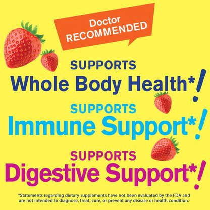 Gomitas multivitamínicas soporte para salud corporal, inmune y digestión