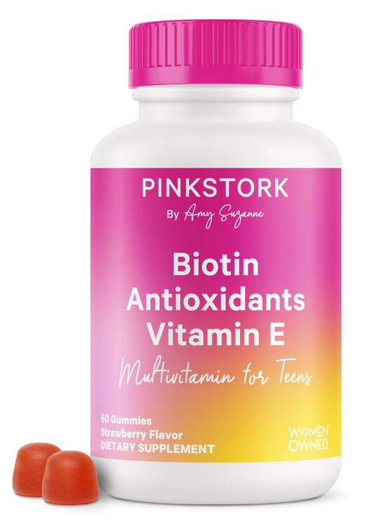 Gomitas multivitamínicas Pink Stork para adolescentes