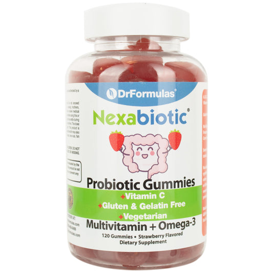 Gomitas multivitamínicas DrFormulas con omega 3 y probióticos